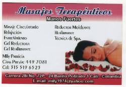 masajes terapeuticos - maquillaje profesional correctivo cali CALI, COLOMBIA