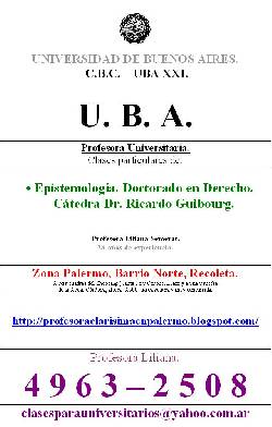  Preparo Introduccin a la Epistemologa (Doctorado) C.A.B.A.(Capital Federal), Argentina