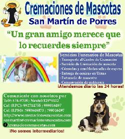 Cremaciones de Mascotas San Martin Lima, Per