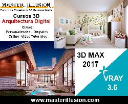 CURSOS 3D / 3D MAX 2017 y VRAY / ARQUITECTURA DIGITAL Lima, Peru