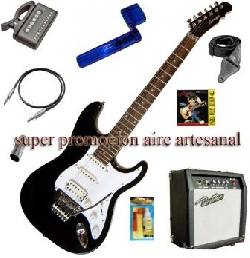 guitarra electrica+forro+amplificador+afinador+pick+cor bogota, Colombia
