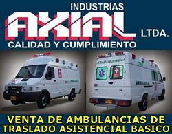 Venta de Ambulancias de Traslado Asistencial Bsico (TAB) cali, colombia