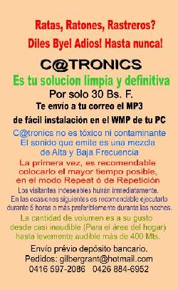 C@TRONICS EFECTIVO ANTI-RATAS Caracas, Venezuela