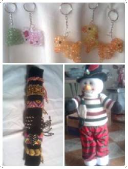 Manualidades (mu�ecos navidad, perlas) cali, colombia