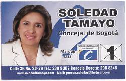 SOLEDAD TAMAYO - Concejal de Bogot 2011 bogota, colombia