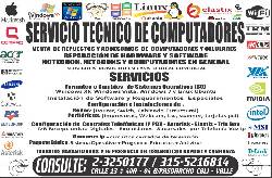 Servicio Tecnico de Computadores  , Telefona IP redes  cali, colombia