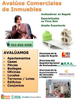 AVALOS COMERCIALES Inmuebles, Peritos Avaluadores Bogot, Colombia