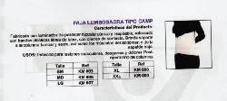 Faja Lumbo Sacra Tipo Camp Venta Nueva Lima, Per