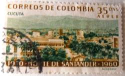 ESTAMPILLA NORTE DE SANTANDER CUCUTA 1960-USADA $ 3.000 Medellin, Colombia