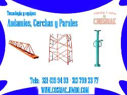 Riohacha,andamios colgantes, puntales metlicos y paral medellin,antiquia,colombia., colombia