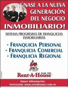 Quieres ser due�o de tu negocio inmobiliario?RentaHouse Caracas, Venezuela