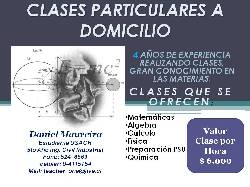 CLASES PARTICULARES DE MATEMATICAS A DOMICILIO santiago, chile