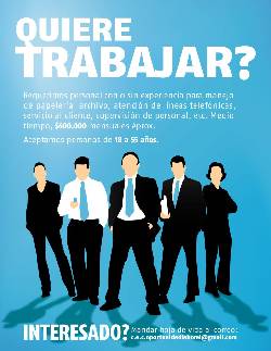 requerimos personal medio tiempo bogota, Colombia