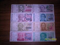 VENDO BILLETES ARGENTINOS DESDE AR$ 1,50 C/U USADOS CAPITAL, ARGENTINA