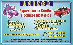Carritos Electricos montables recoleccion a Dom. Guadalajara, Mexico