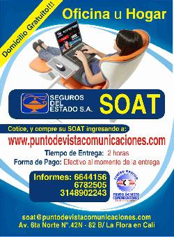 SOAT CALI Gratis Domicilio en Cali Cali, Colombia